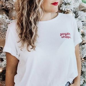 L*Space White “Gangster Wrapper” T-Shirt